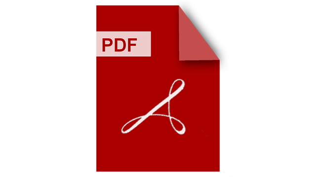PDF Dokument in rot