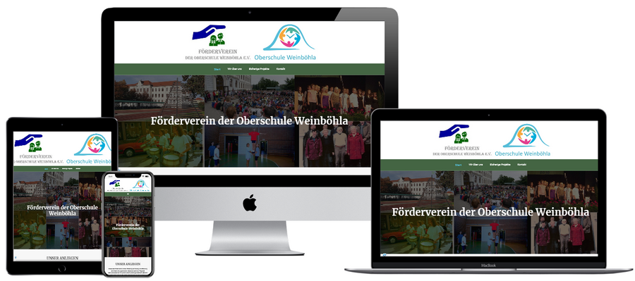 Website des Fördervereins Oberschule Weinböhla